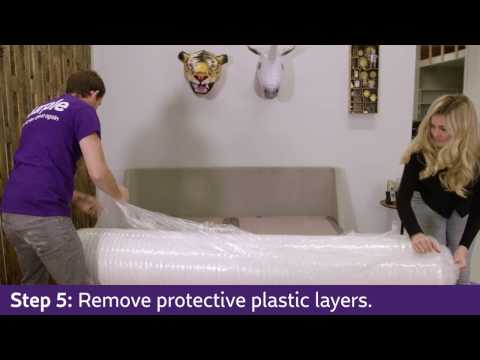 Purple Mattress Unboxing | How to Unroll Your Purple Mattress | Purple