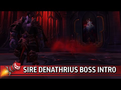 Sire Denathrius Boss Intro in Castle Nathria Raid
