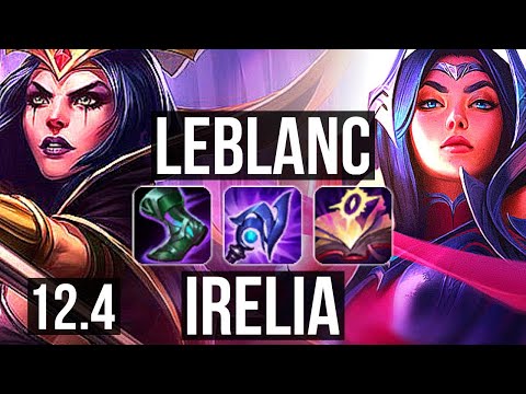 LEBLANC vs IRELIA (MID) | 13/1/7, 69% winrate, Legendary | KR Grandmaster | 12.4