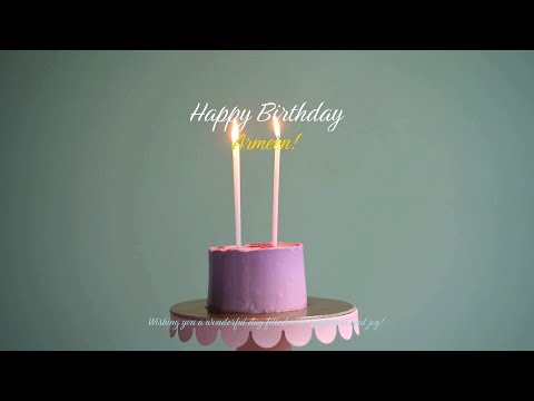 Happy Birthday Armeen 🎉🎂