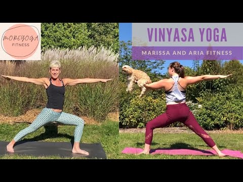 VINYASA FLOW YOGA featuring Marissa and Aria Fitness | 25 MINUTE OUTDOOR YOGA