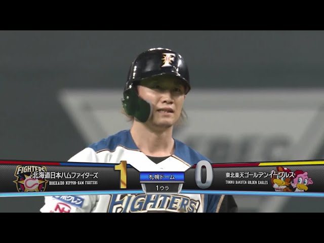 【1回裏】電光石火の先制!! ファイターズ・西川のタイムリー2ベースヒット!! 2020/9/3 F-E