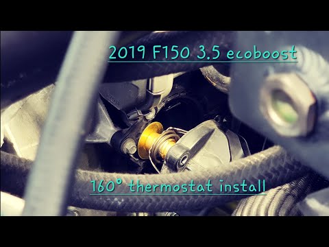 How to install a new Thermostat 2019 F150 Ecoboost 15+ Mishimoto 160