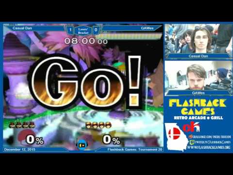 Flashback Games Presents: T20 - Casual Dan (Bowser) Vs. GAwes (Falcon) Losers