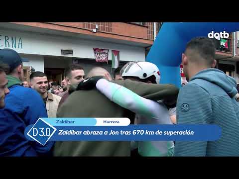 #dotb Zaldibar abraza a Jon tras 670 km de superación