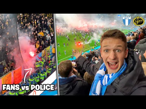THE MOMENT MALMÖ WIN THE LEAGUE after match abandoned