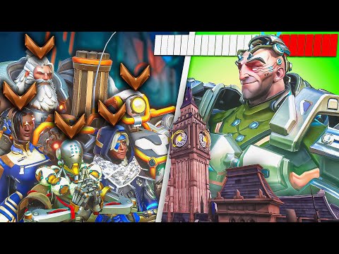 1 BUFFED Top 500 Sigma VS 5 Bronze Players - Who wins?! (Overwatch 2)
