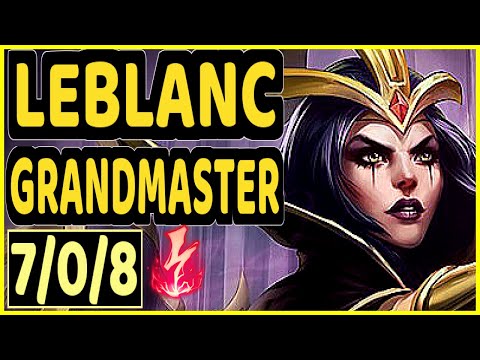 MILICA (LEBLANC) - 7/0/8 KDA GAMEPLAY - EUW Ranked GRANDMASTER