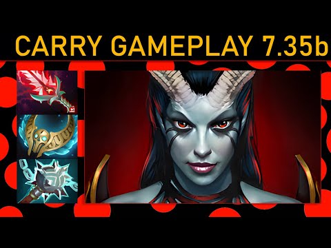 ⭐Xcalibur Queen of Pain 20 Kills! Carry Gameplay 7.35b - Dota 2 Top MMR