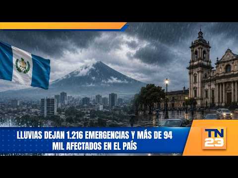 Lluvias dejan 1.216 emergencias y más de 94 mil afectados en el País