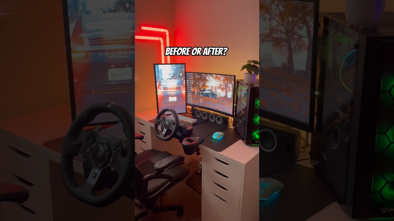 Portrait or Landscape second Monitor Setup? #gamingsetup