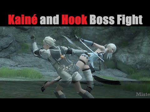 NieR Replicant - Defeat Kainé and giant shade Hook Boss Fight (Hard) PC