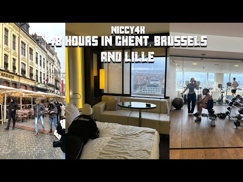 NICCY4K | 48 HOURS IN GHENT, BRUSSELS & LILLE | EUROTUNNEL ROAD TRIP