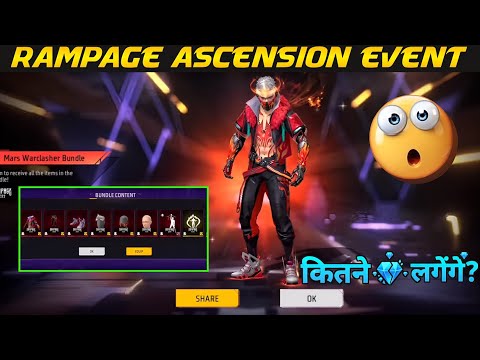 New Rampage Ascension Event Mein Total Kitna Diamond Lagega 8 February New Evo Rampage Bundle Event