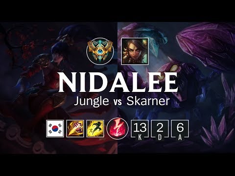 Nidalee Jungle vs Skarner - KR Challenger Patch 8.7