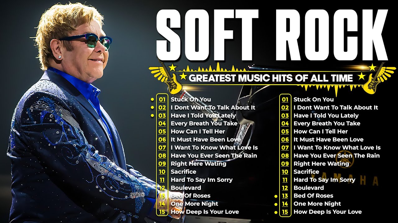 Elton John, Rod Stewart, Phil Collins, Bee Gees, Lionel Richie | Soft Rock Love Songs 70s 80s 90s
