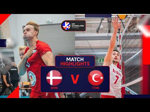 Highlights | Denmark vs. Türkiye - CEV EuroVolley 2026 | Qualification Phase M | Pool A