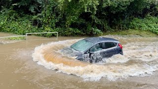 Fails Galore, You Went A Bit Quick There || Vehicles Vs Deep Water || Flood Compilation