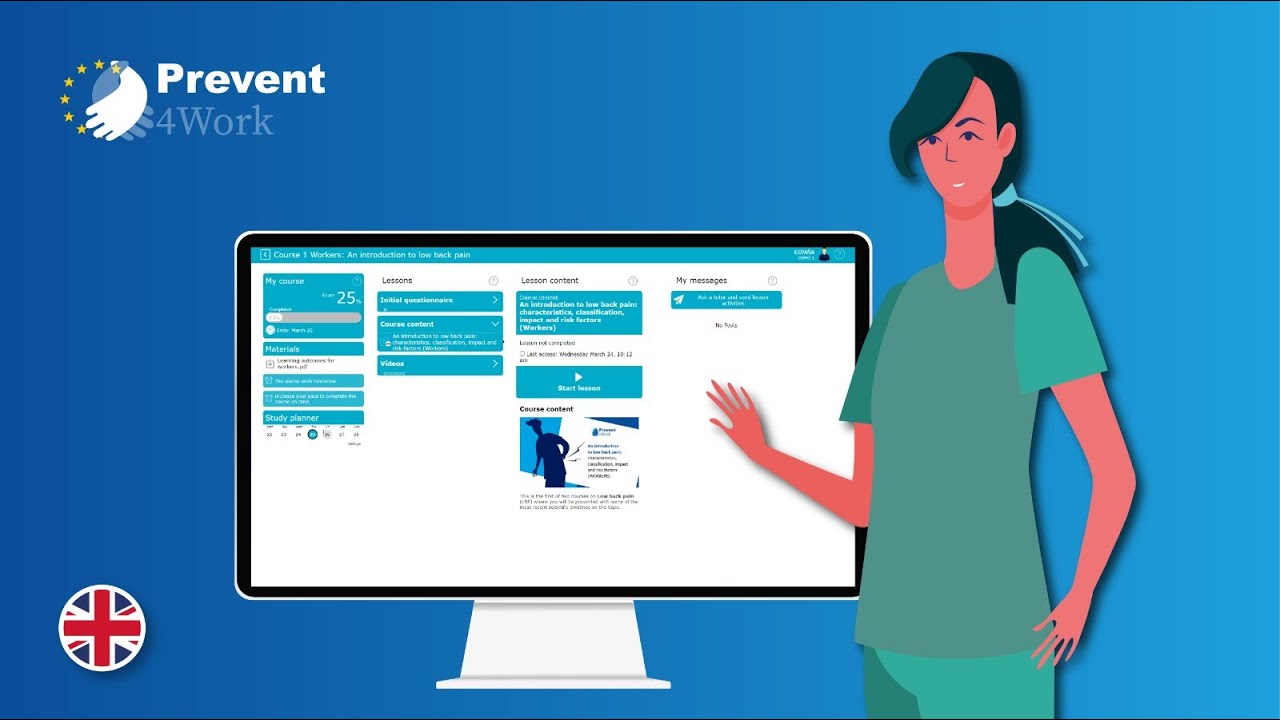 P4Work Educational Platform Video Tutorial (English)