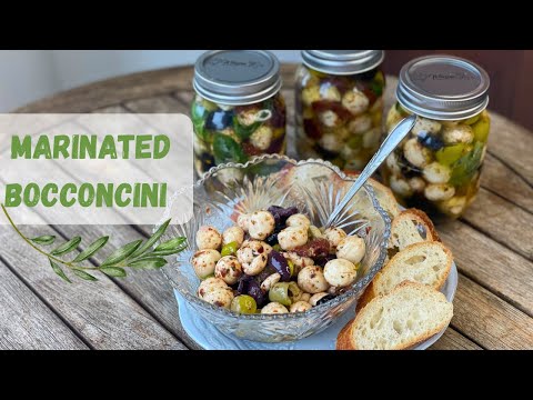Marinated Bocconcini / Marinated mini cheese balls