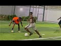 Zlatan Ibile Dribble Bella Shmurda During Football Match Zlatan Ibile Dribble Bella Shmurda During Football Match