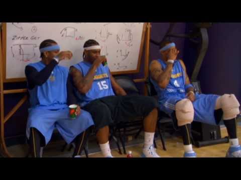 Allen Iverson and Carmelo Anthony Water Fight in Practice