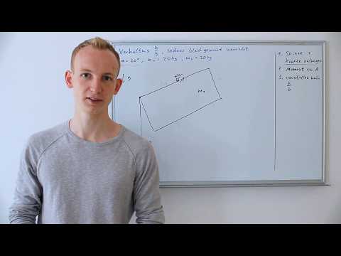 Momentengleichgewicht | Bsp-Aufg. (mittelschwer) #1 [Aufg 7]