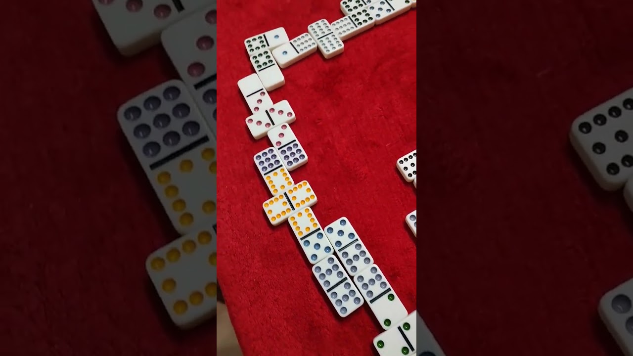 91Dominos pieces. tile game#games #shorts