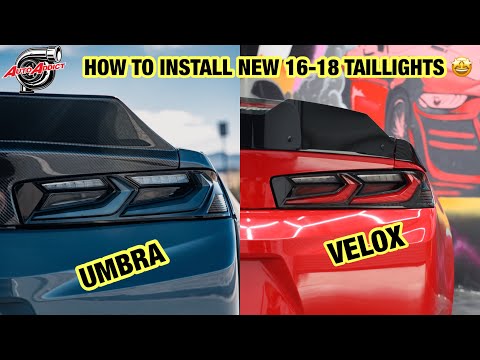 16-18 Camaro How to Install New Taillights Velox & Umbra | C8 Style | Smoke | Red