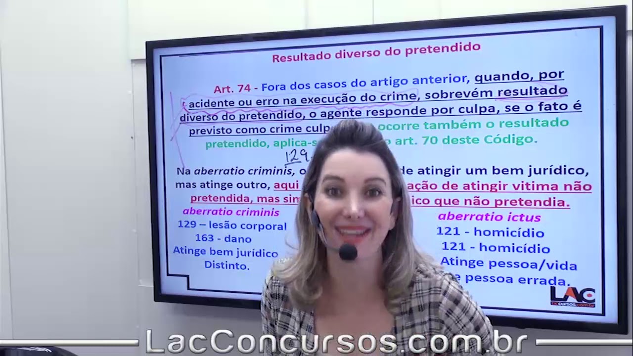 10064  Direito Penal   Resultado Diverso do Pretendido   Art 74