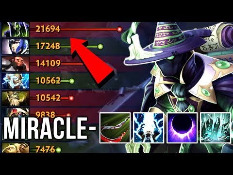 Miracle- Rubick ULT Stealing GOD - BEST SOLO MID RUBICK - Hard Practice for TI8 - Gameplay Dota 2