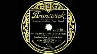 1930 Roger Wolfe Kahn - On The Sunny Side Of The Street (Dick Robertson, vocal)