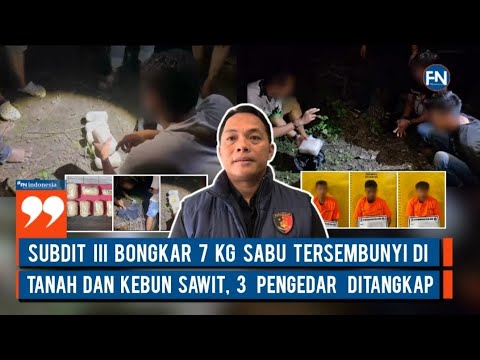Polda Riau Bongkar 7 Kilogram Sabu Tersembunyi di Tanah dan Kebun Sawit, 3 Pengedar Ditangkap