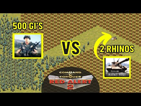 500 GI's vs 2 Rhinos! - Red Alert 2 | Command & Conquer: Yuri's Revenge | Online | Cash Prizes