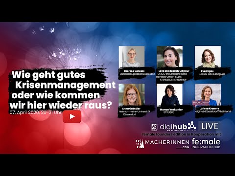 digihub LIVE! Session #2: Krisenmanagement und Resilienz - 07.04.2020