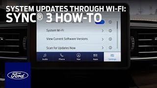 SYNC® 3 Automatic System Updates Through Wi-Fi  S