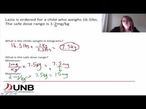 Medication math - Weight based dosage calculations part 1