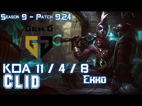 Gen Clid EKKO vs NIDALEE Jungle - Patch 9.24 KR Ranked
