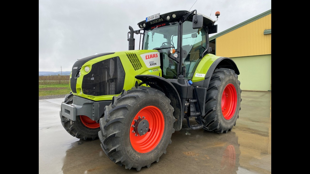 Claas Axion 830 CIS Hexashift traktor (súlyokkal) - kifogástalan állapotban