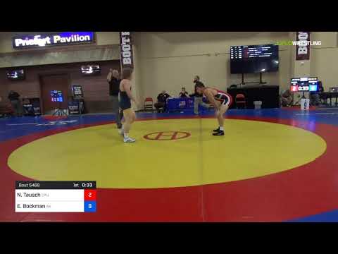 2018 Marine Corps US Open/UWW Junior Freestyle 79 Con 32 #2 - Nathan Tausch (CPU) Vs. Evan Bockman