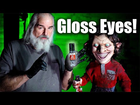 How to GLOSS Your LATEX MASK and Prop Eyes Tutorial Using Devcon Epoxy | Monster Lab