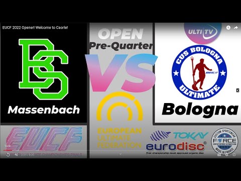 EUCF 2022 Canlı Yayın - Open Prequarters Bad Skid vs CUSB La Fotta