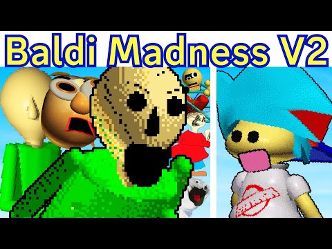 FNF Baldi's Basics Madness V2 FULL UPDATE + SECRET SONGS (Rough Escape)