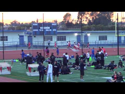 FSB 200m Heat 4 vs Servite & Rosary 3-7-18 - Los Alamitos Boys