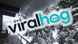 Roof Icicles Come Crashing Down