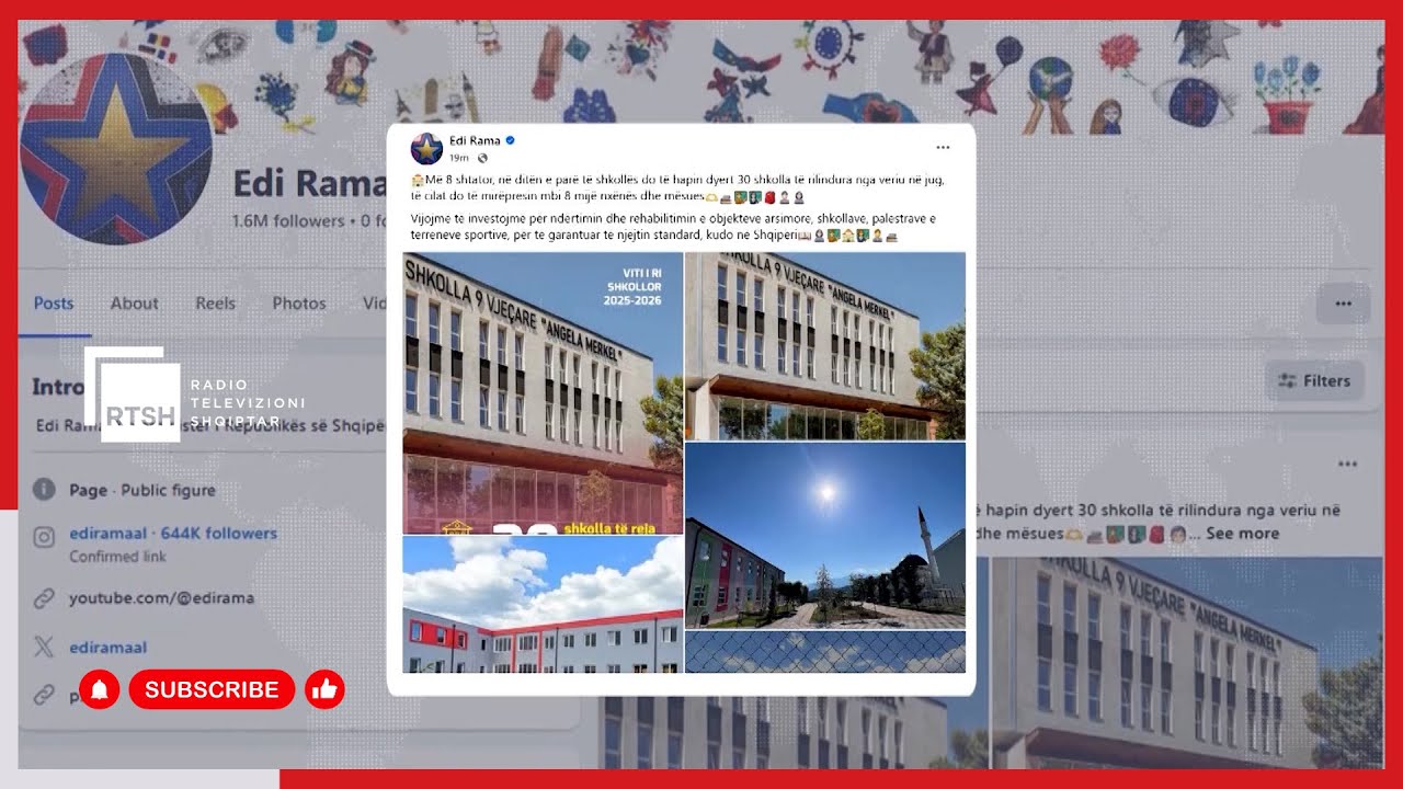30 shkolla të reja, mbi 8 mijë nxënës nisin vitin e ri shkollor në ambiente moderne