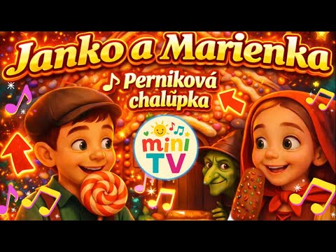 🍭 Janko a Marienka – Perníková chalúpka | Medovníkový domček 🍪🎶 Veselá detská pesnička po slovensky 