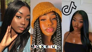 beauty hacks for black girls | dark skin makeup tik tok compilation