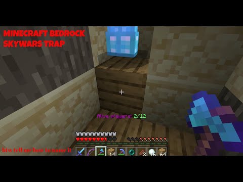 Minecraft bedrock Cubecraft Skywars trap