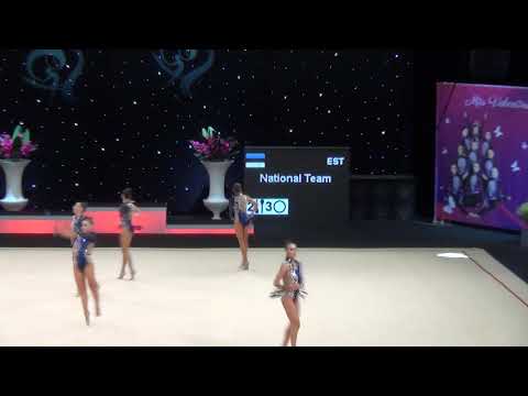 National Team Estonia RGG Final 3 hoop 4 clubs Miss Valetine 2019